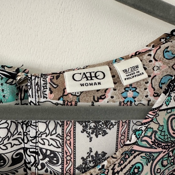 (B32)Cato | Boho Floral Patch Work Top - Picture 2 of 7